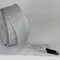 The Ribbon People Silver Double Layer Wired Craft Ribbon 3" x 20 Yards